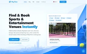 The playtime.ge home page